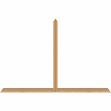 Ekena Millwork Portland Timber Gable Bracket, Western Red Cedar, 96"W x 64"H x 1 1/2"D x 3 1/2"F, 16/12 Pitch GBW096X64X0204POR00SWR